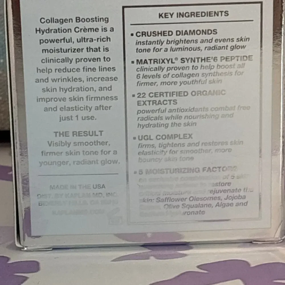 Kaplan MD Diamond Contour Collagen Boosting Hydration Crème